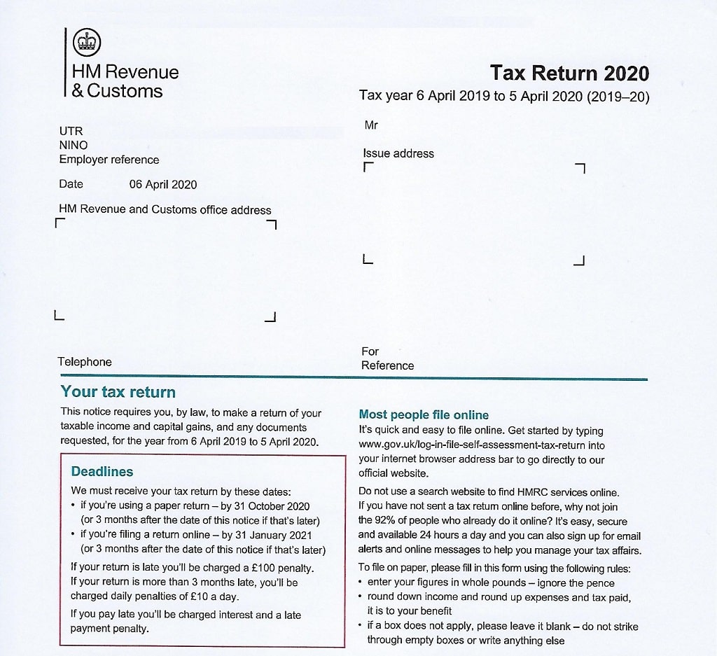 Hmrc Tax Return Guide Other Income
