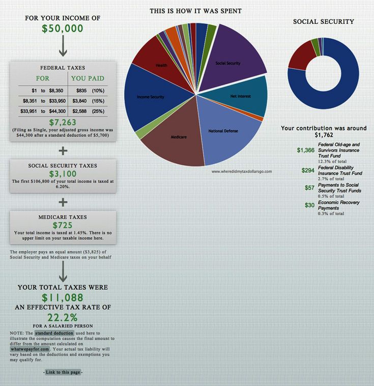 Infographic Of The Day: Where Did Your Tax Dollars Go?