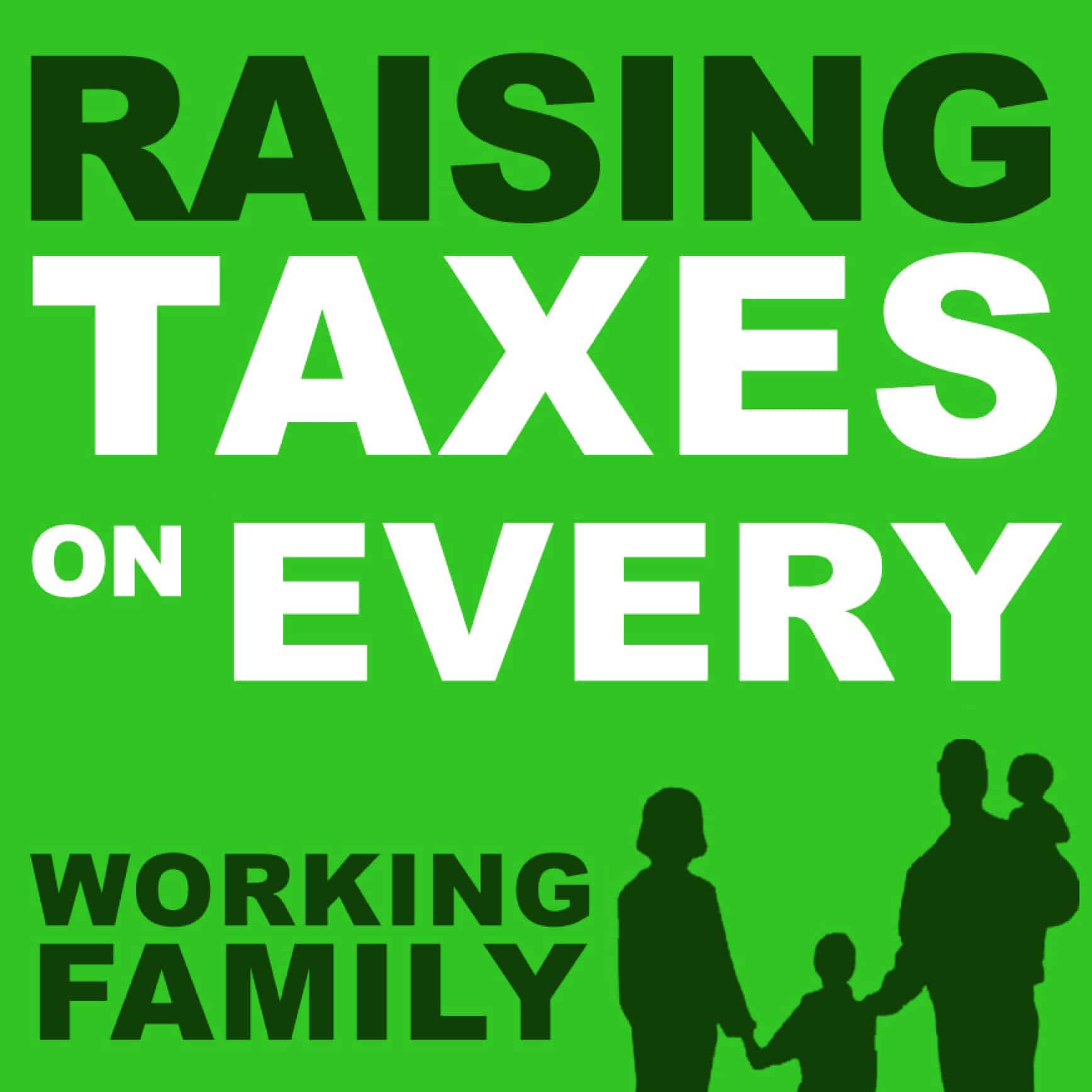 Senate Democrats increase taxes on every working family