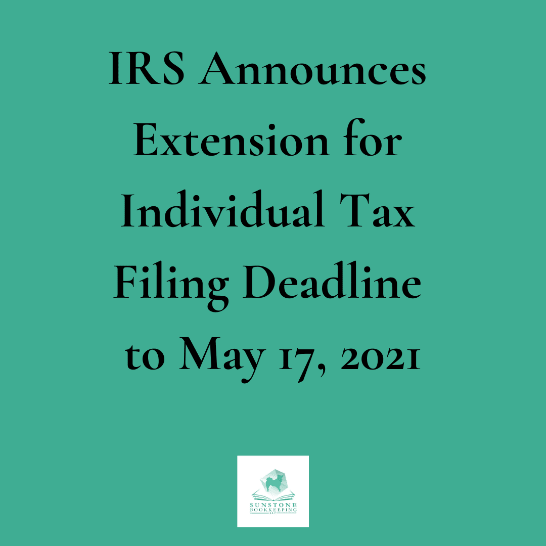 U.S. Treasury Extends 2020 Tax Year Deadline to May 17, 2021